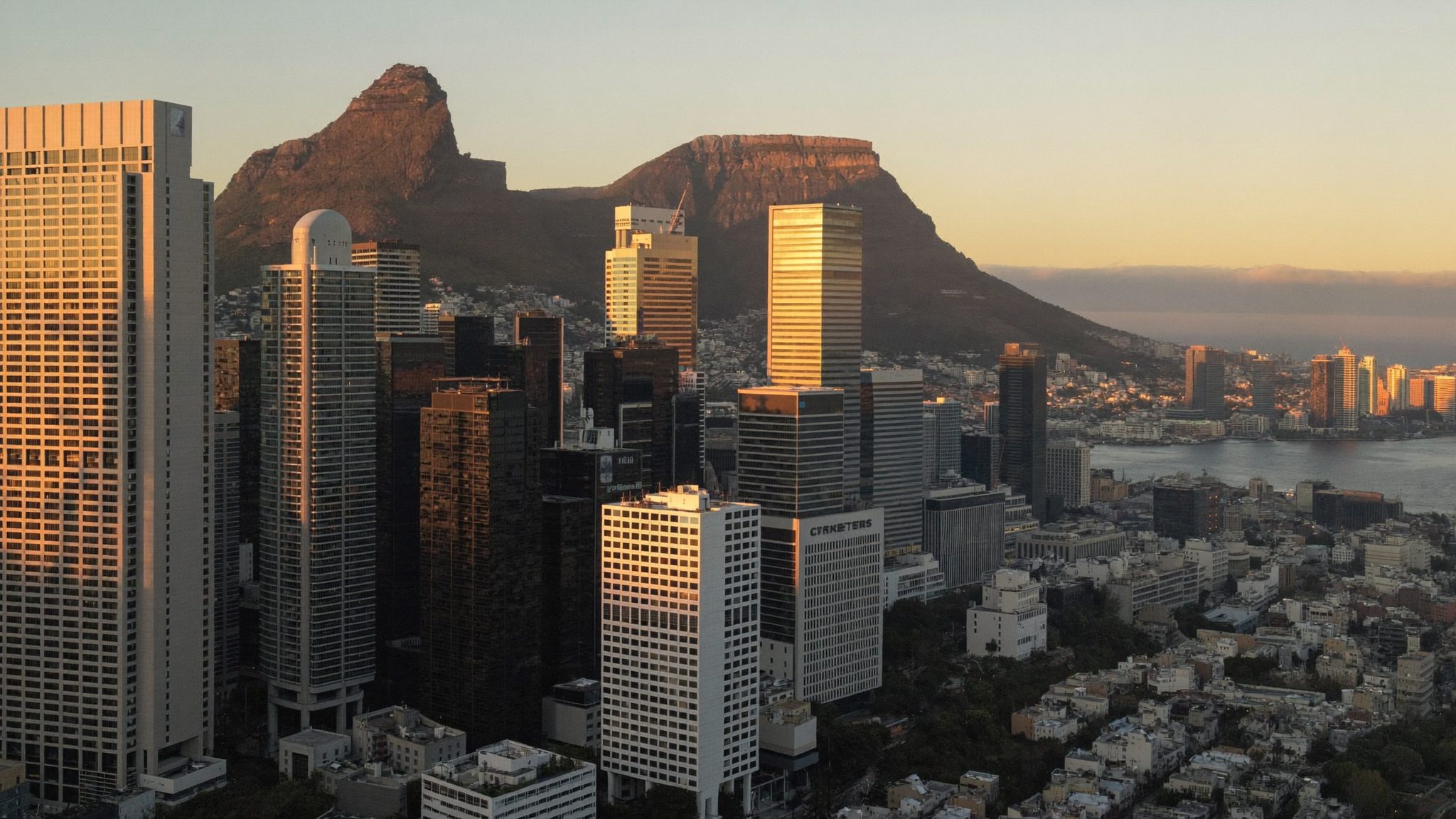Cape Town financial district cityscape near Soventa's offices